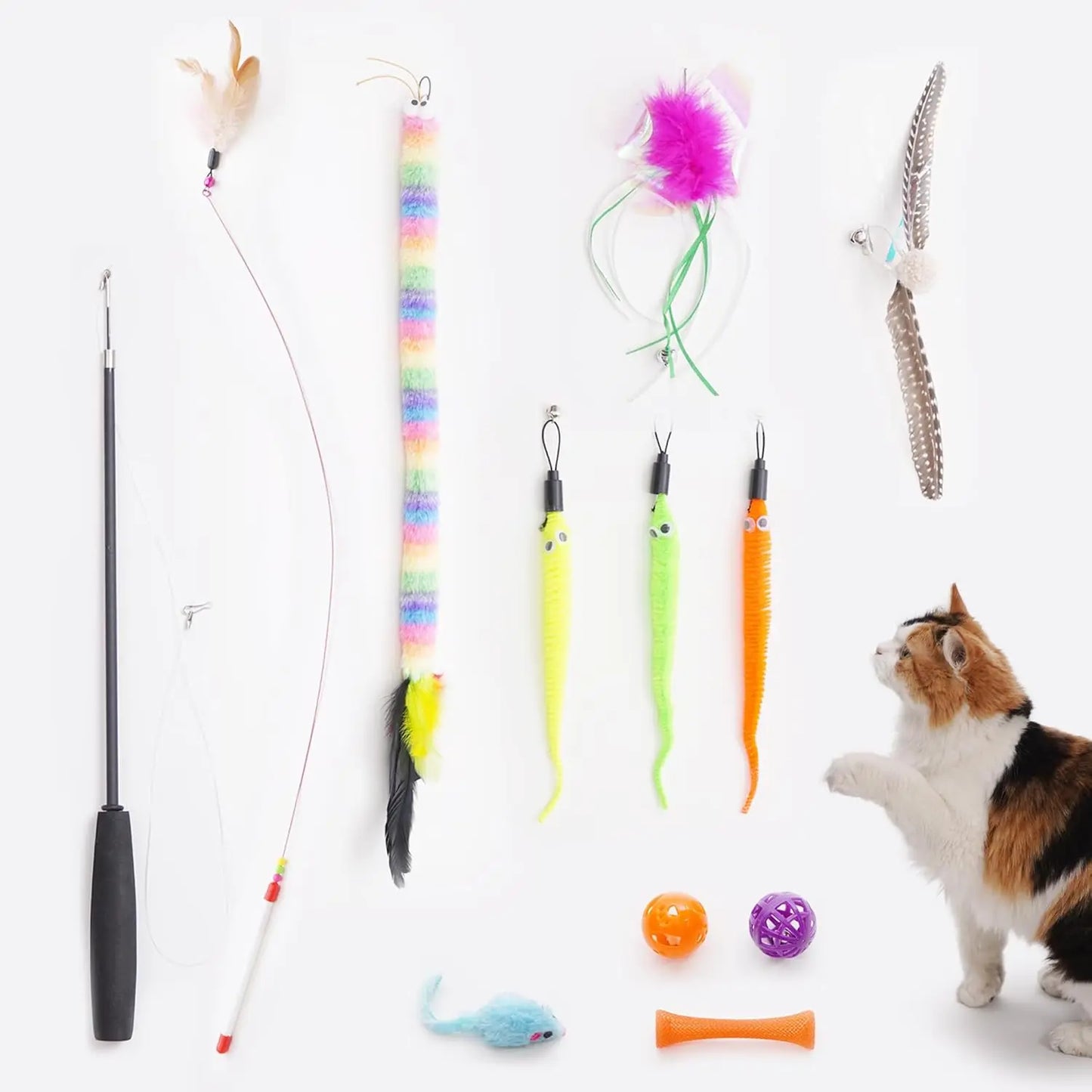 PURETOY Rumble Roo Cat Wrestling Toy #Summervibes #Petlovers, 22-Inch Kangaroo Puppet with Catnip Pouches & Treat Pocket, Reinforced Glove for Kicking, Bonding Toy for Cats