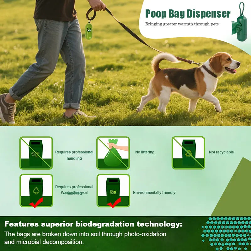 Dog Poop Bag Dispenser with Dog Poop Bags, Durable and Guaranteed Leakproof, Lavender Scented, 1 Dispenser and 900/270 Bags #Summervibes