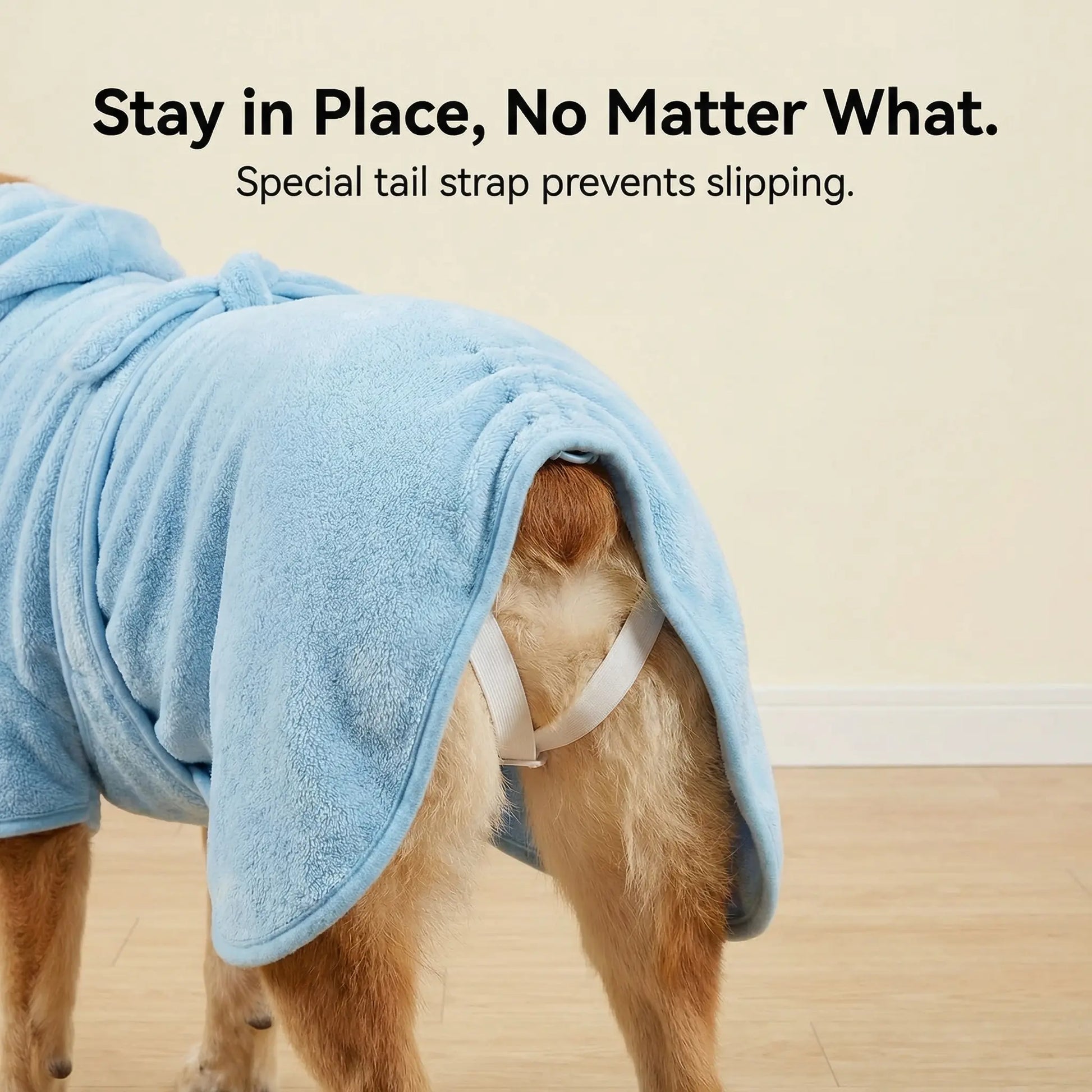 Koogal Cute Bear Ears Hooded Dog Bath Robe and Towels for Drying with Adjustable Waistband Quick-Dry Microfiber for Small Medium Large Dogs 6 to 115 Lbs