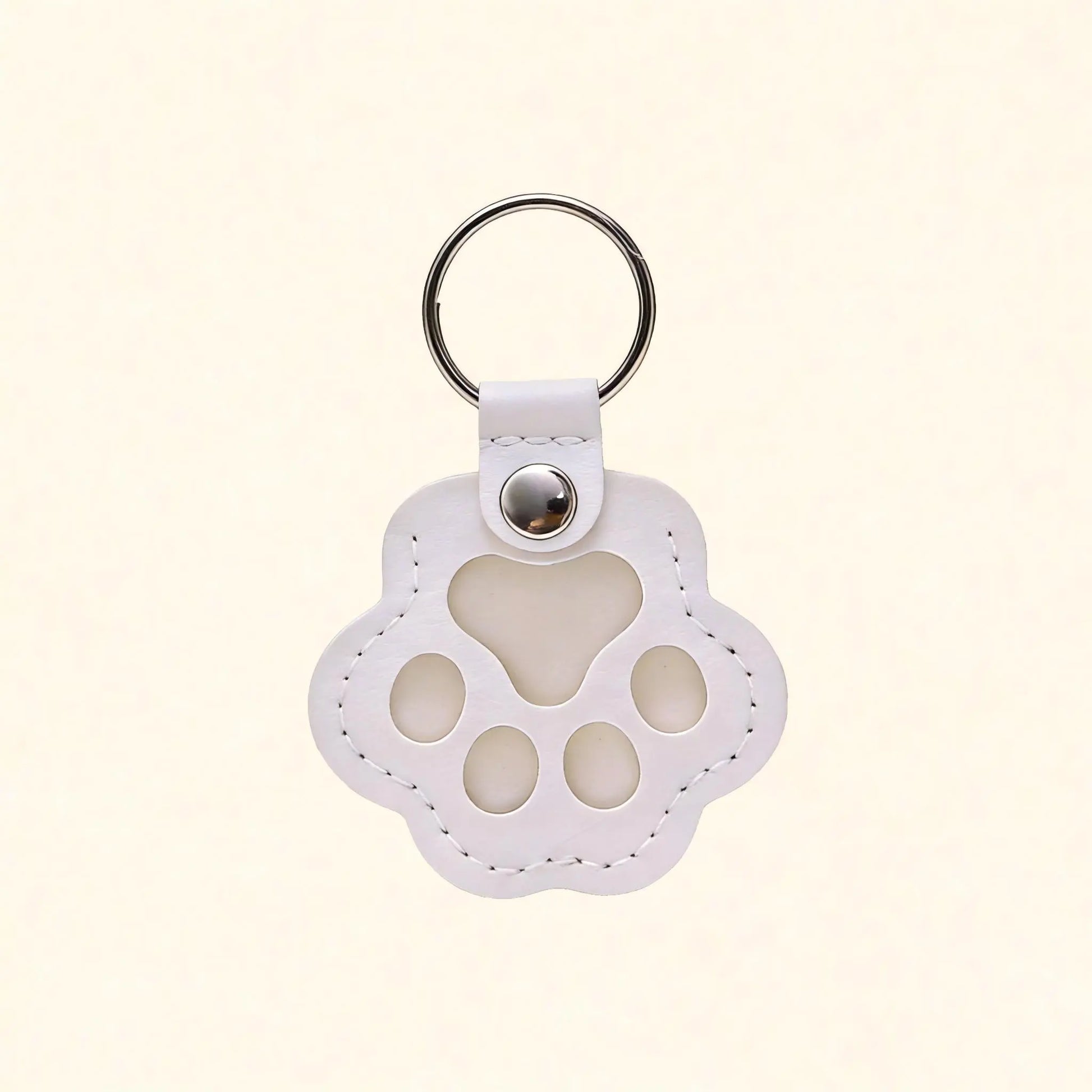 Pet Fur Keepsake Leather Keychain – Cute Paw Charm for Dog & Cat Hair, Meaningful Gift for Pet Lovers, Keeping Special Moments Close