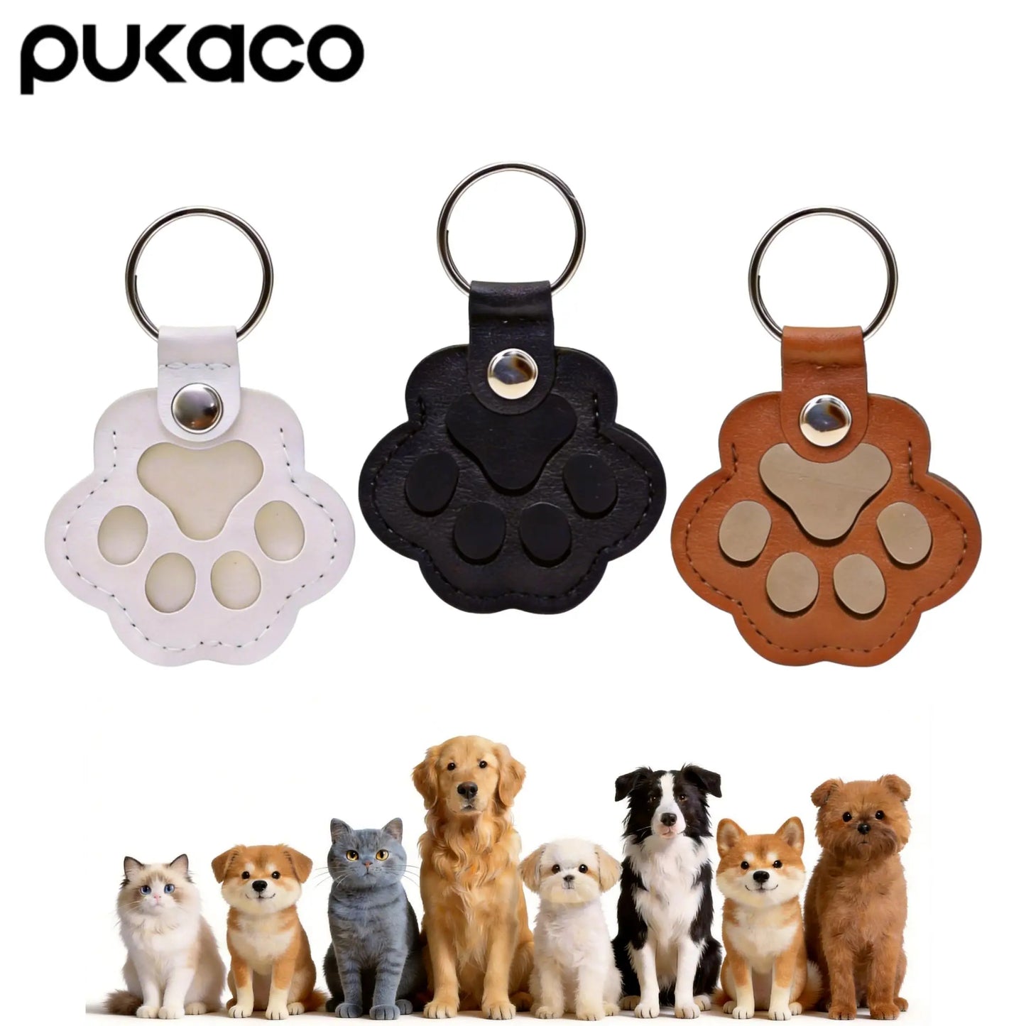 Pet Fur Keepsake Leather Keychain – Cute Paw Charm for Dog & Cat Hair, Meaningful Gift for Pet Lovers, Keeping Special Moments Close