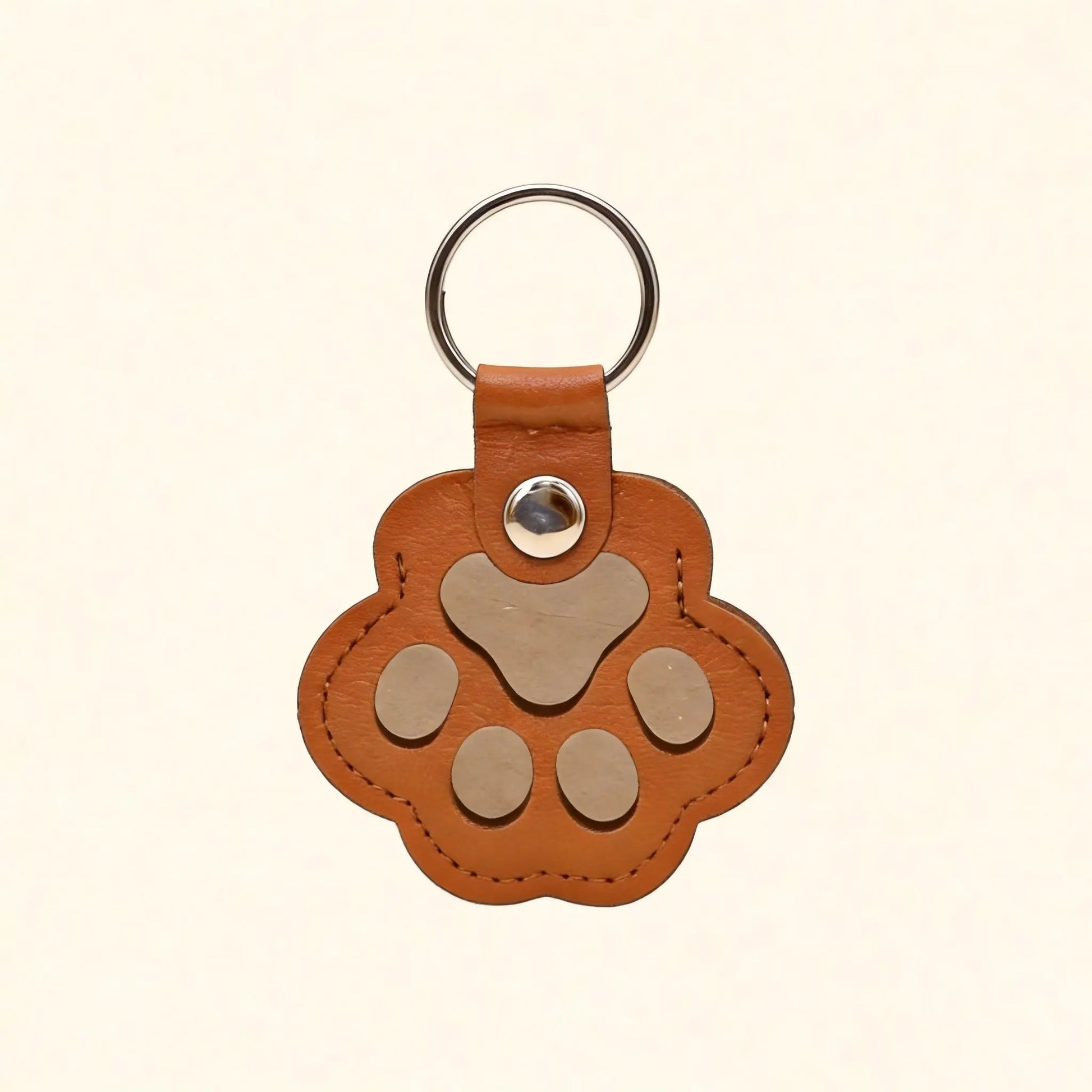 Pet Fur Keepsake Leather Keychain – Cute Paw Charm for Dog & Cat Hair, Meaningful Gift for Pet Lovers, Keeping Special Moments Close