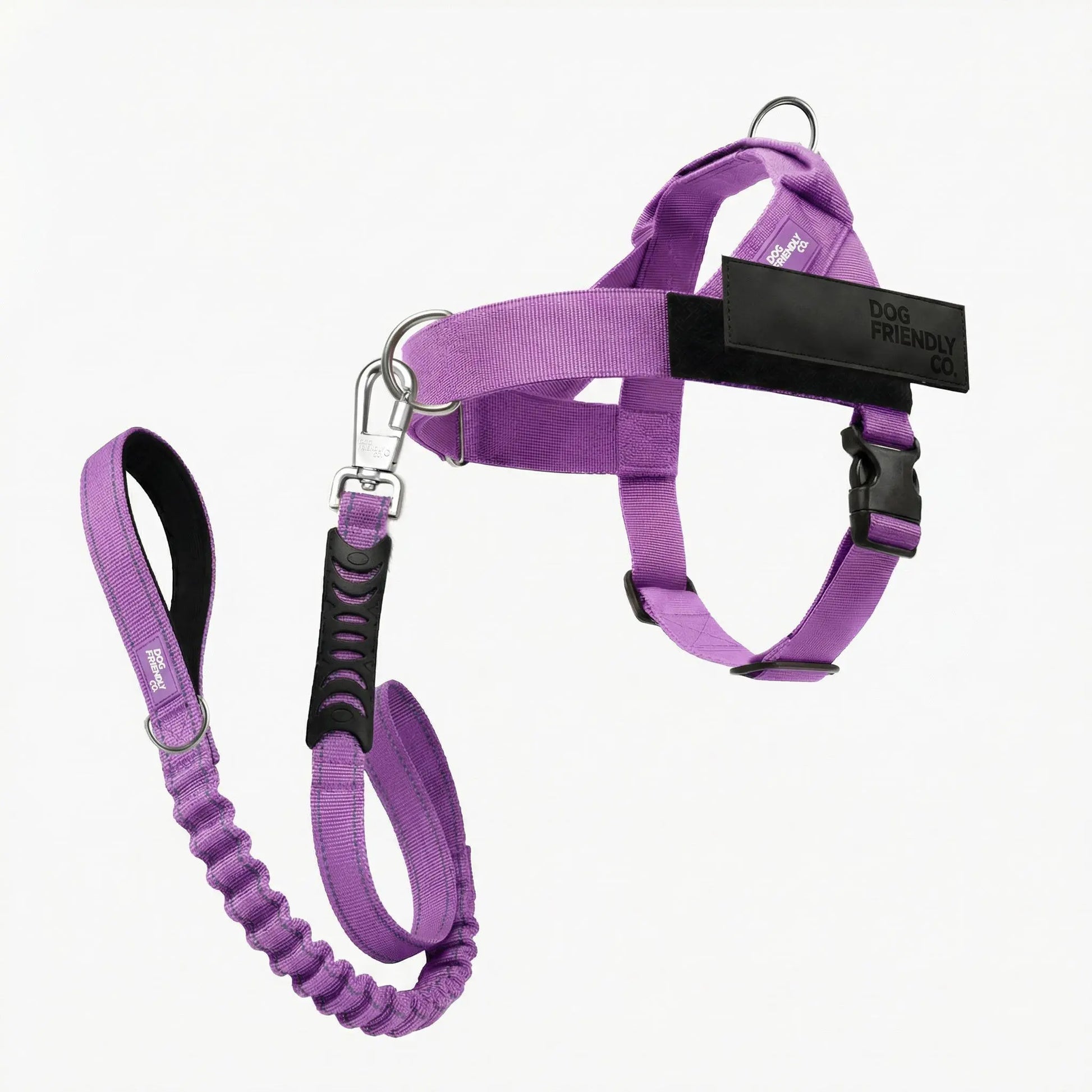 Dog Friendly Co. Harness + No-Pull D-Ring + Bungee Leash